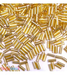 Beads 5mm - Glass Nalki - Golden